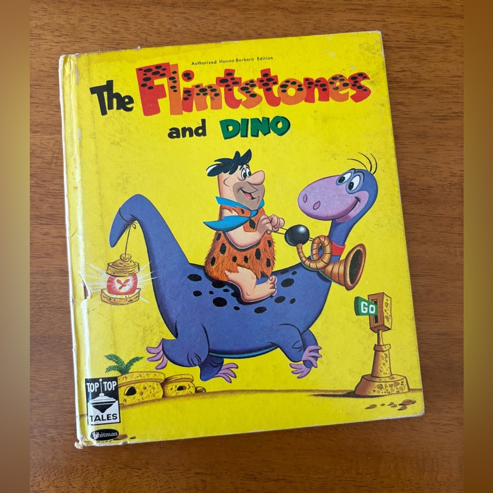 Vintage Flinstones Hardcover Book The Flinstones and Dino